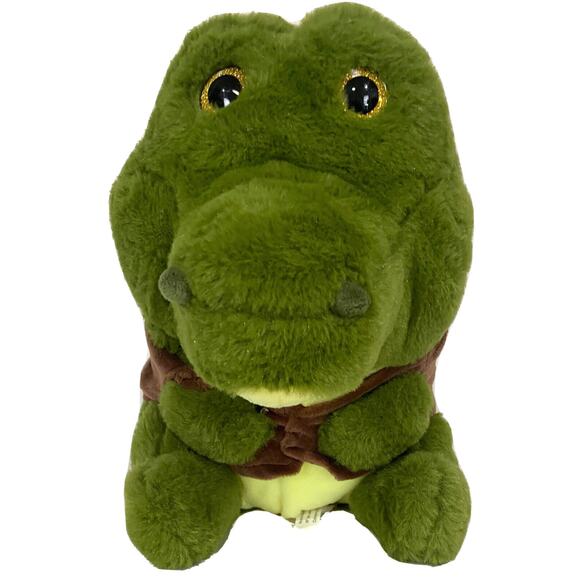 Investigator Alligator Plush Vintage Toy Stuffed Animal Green Redemption Plus - Picture 1 of 7